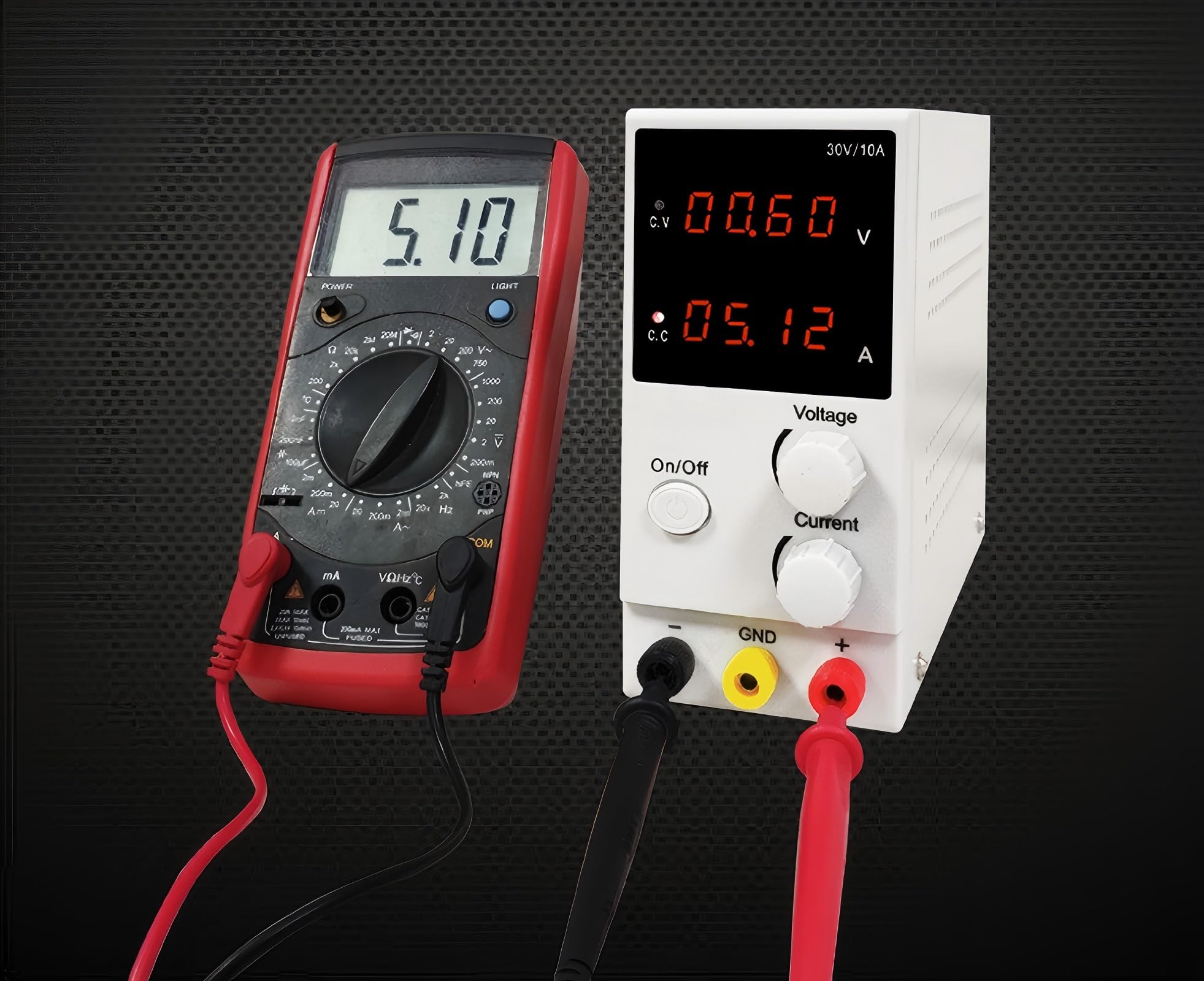 K3010D Display LED a 3 cifre Alimentatore CC variabile 0-30 V / 0-10 A Per laboratorio o fabbrica | Banco da laboratorio regolabile con alimentazione elettrica e regolazione della tensione