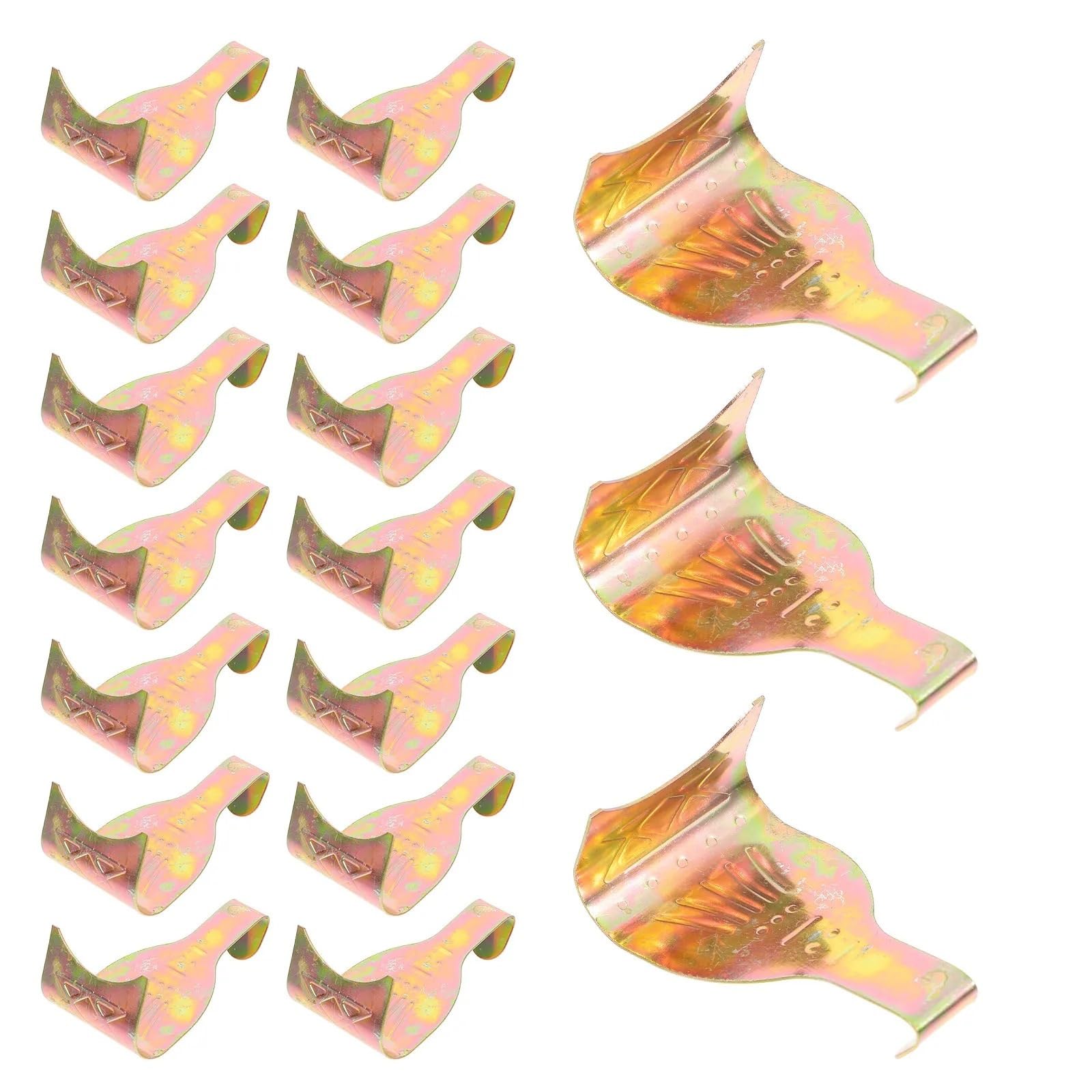 Lutachy One Color Picture Rail Hooks 20Pcs Rust Resistant Metal Picture Frame Corner Fasteners 90 Degree Angle Clamps Versatile For Oil Painting Frames Moulding For Pictures Frames Gallery Pictures Billboards