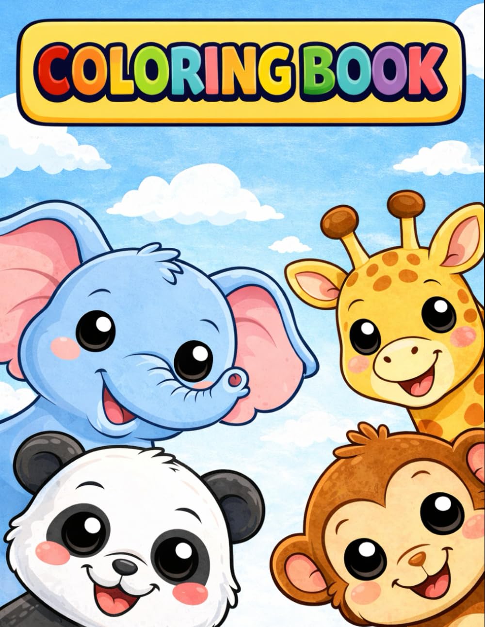 Animal Kingdom : A Fun Colouring Book For Kids Aged 3 to 6