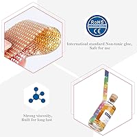 Vista 3 de 3 rollos de 6 m de cinta autoadhesiva con diamantes de imitación de cristal, cintas adhesivas de diamantes de imitación con diamantes de 2 mm