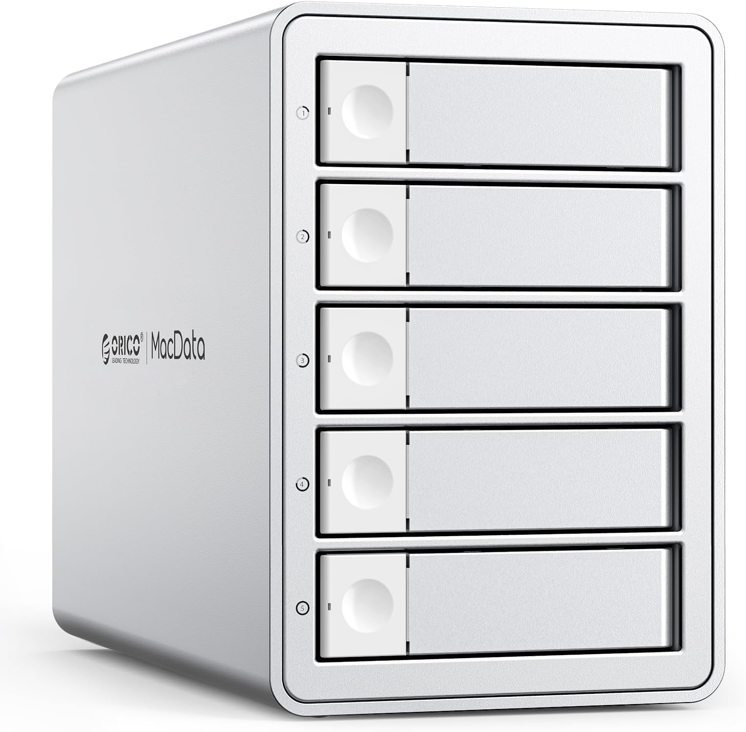 ORICO 5-Bay RAID External Hard Drive Enclosure for 2.5/3.5 Inch SATA HDD/SSD up to 5X 22TB, USB3.0 Type-A Hard Drive Docking Station, Supports RAID 0/1/3/5/10/JBOD/Clone/ClearMode -9958RU3