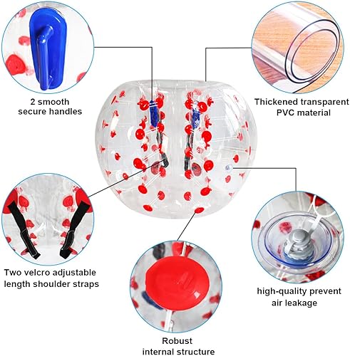 Miniatura 4 de OLNIEZZL Bolas de sumo para adultos, 1 unidad, bolas de sumo inflables para el cuerpo, juguetes Bopper, vinilo de PVC resistente, para niños y