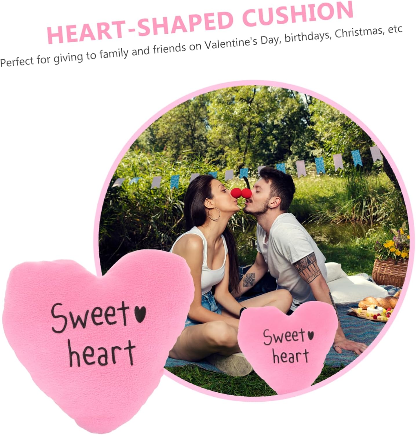 Shaped Throw Pillow Cushion Soft Decorative Pillow for Living Room Bedroom Wedding Valentine Day for Home and Creative Photo Props