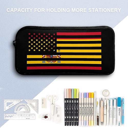 Miniatura 3 de Estuche de lápices con bandera americana de España, bolsa de lápices duradera de gran capacidad para almacenamiento