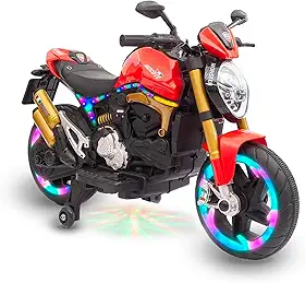 Bang Toys Moto Elétrica Infantil Lightning Rider 12v Vermelho