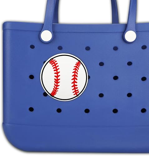 Miniatura 10 de Dijes para bolsa de Bogg, accesorios decorativos para bolsa de Bogg, dijes de fútbol para bolsa de playa, accesorios de goma para bolsa de playa