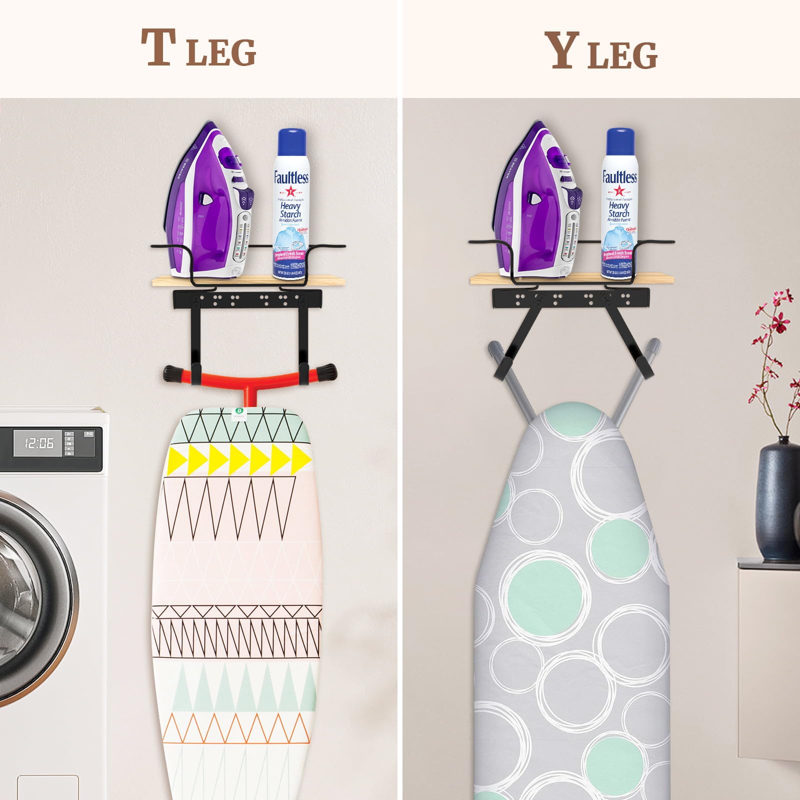 Support Ural Pour Planche à Repasser Avec Panier De Rangeent En étal