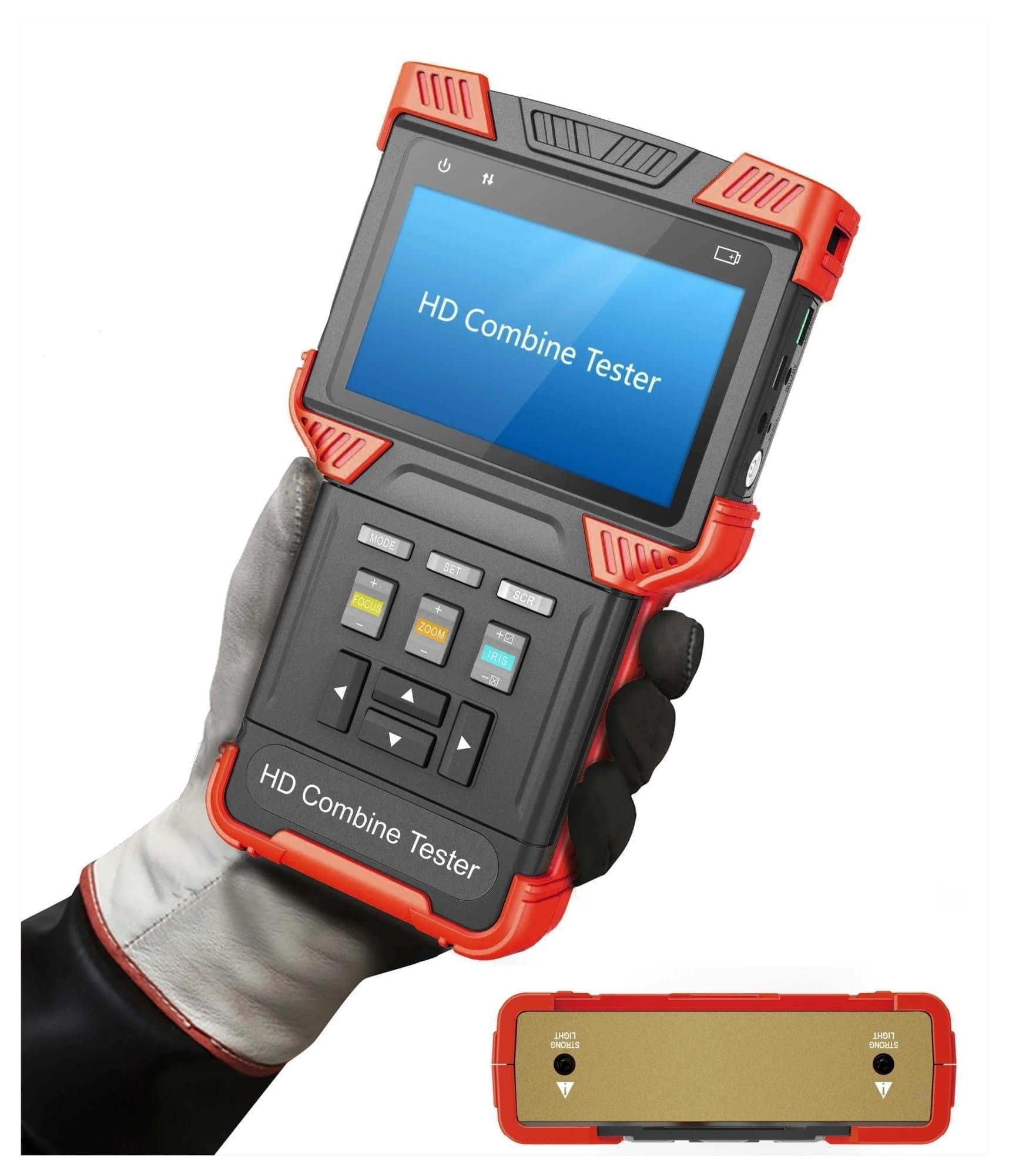 CVFRDD Free Professional CCTV TESTER Monitor H.264/ H.265/ 4K 1080P IP Analog Camera Tester 4.0 Inch HD Combine Tester DT-T70/T71