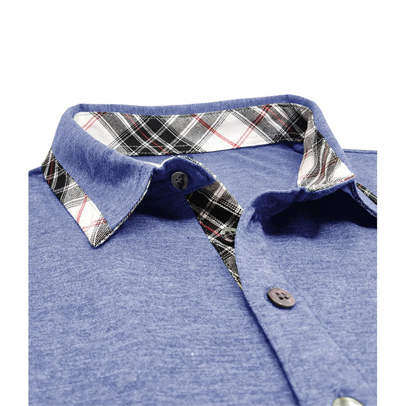 Polohemd Herren Stehkragen Poloshirts Langarm Golfshirts Männer Unterhemd Freizeit Langarmshirts Einfarbig Freizeitshirts lässigem Funktionsshirts mit Knopf Herrenshirt Oberteil für Alltag
