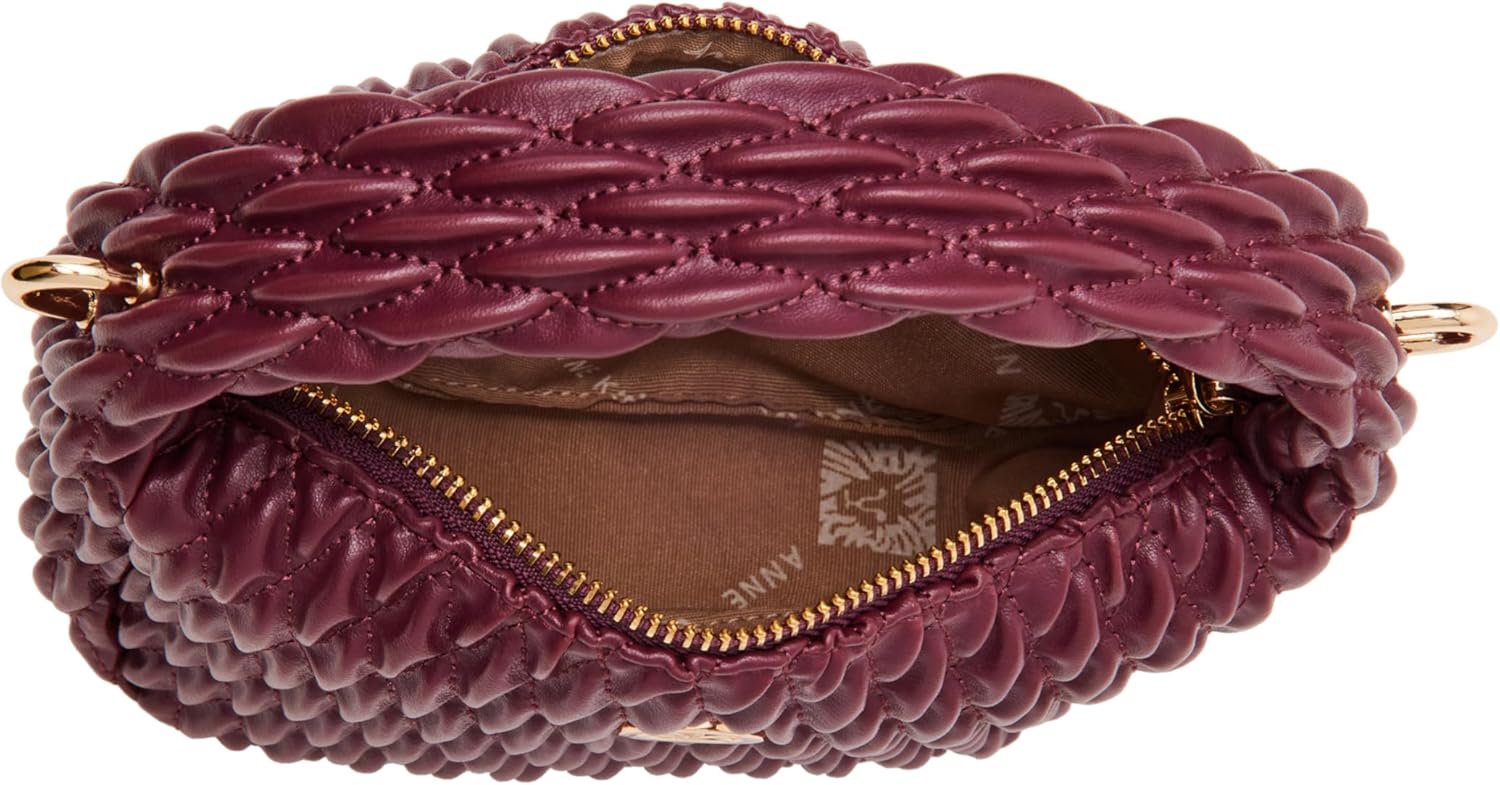 Anne Klein womens Anne Klein Rounded Mini Ruched Crossbody - Image 3
