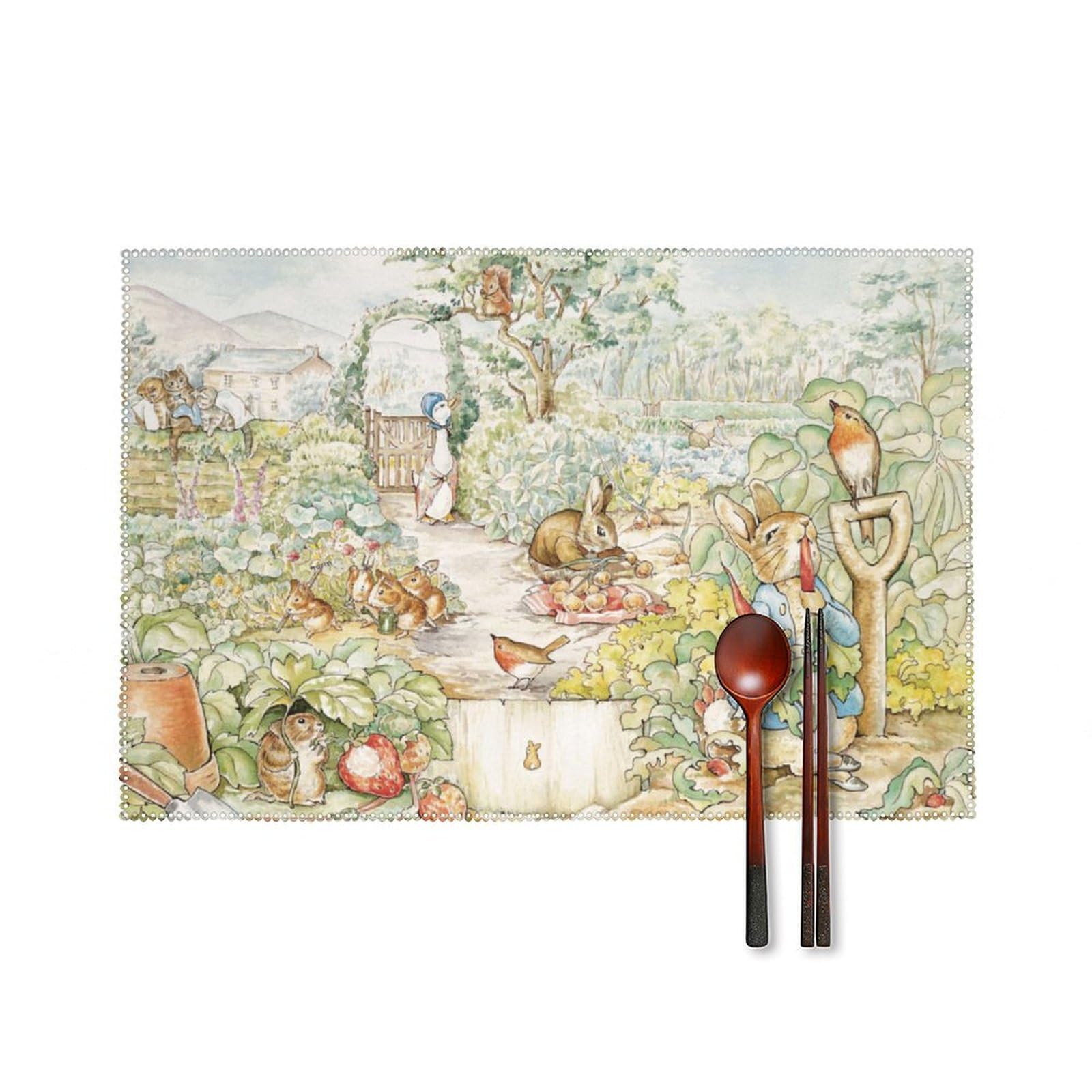 Amazon｜ピーターラビット ランチョンマット 6枚セット食卓マット