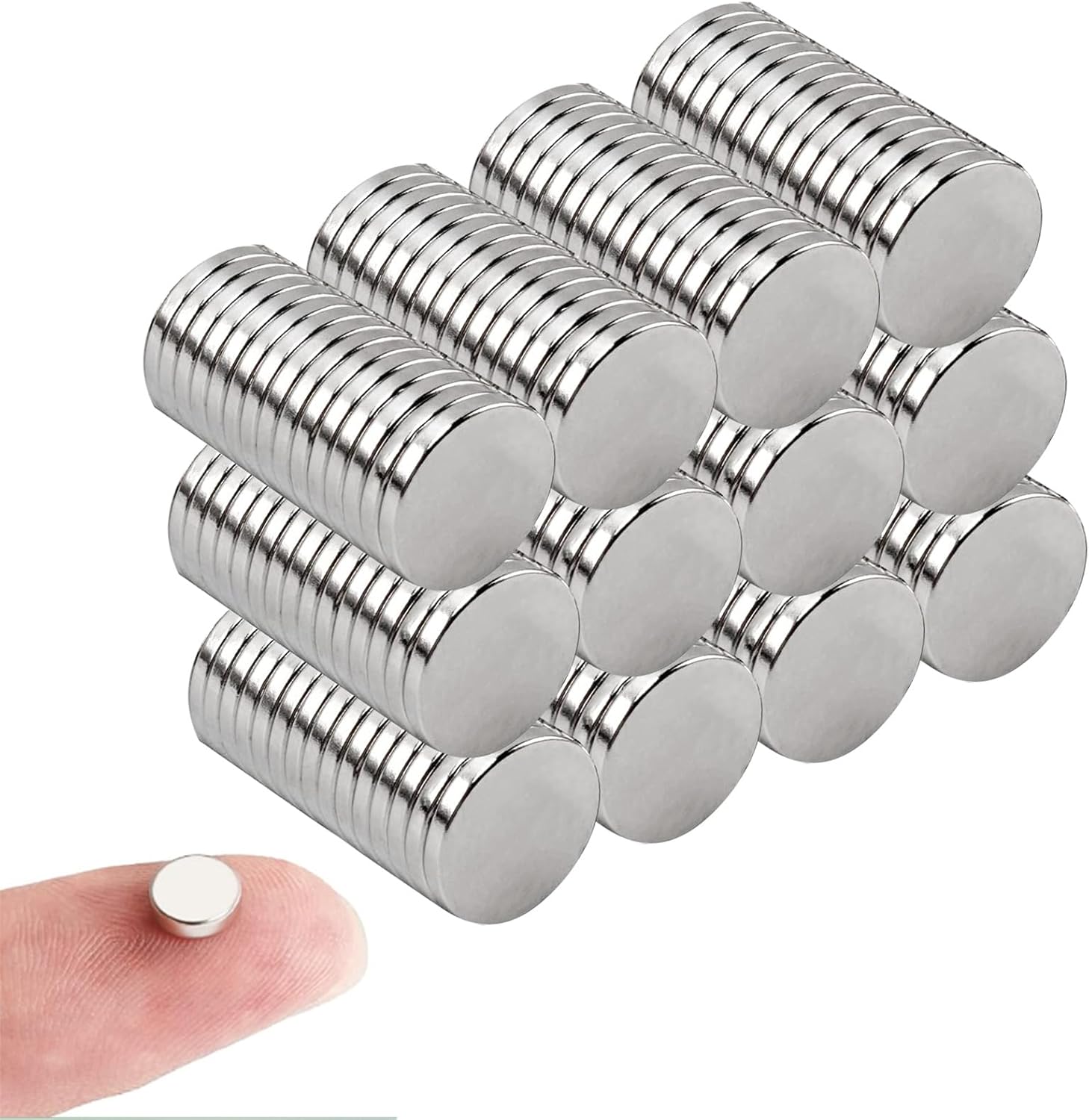 20 × 10mm X 1mm Rare Earth Magnets Round Discs -Neodymium N50 - Foto 2