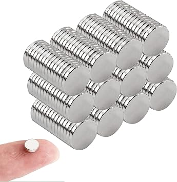 Small Magnets Rare Earth Magnet 10mm x 1mm Round Refrigerator Magnets for Fridge Office Whiteboard Crafts 100 Pcs