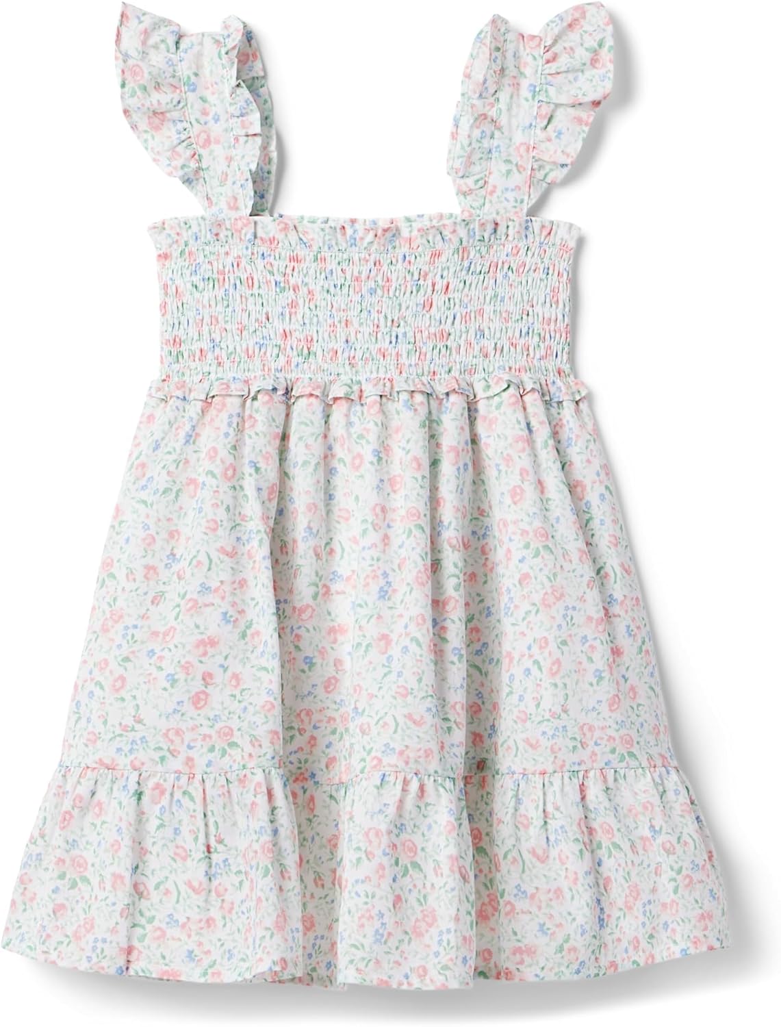 Janie and Jack Girls Smocked Floral Dress (Toddler/Little Kids/Big Kids) - Image 2