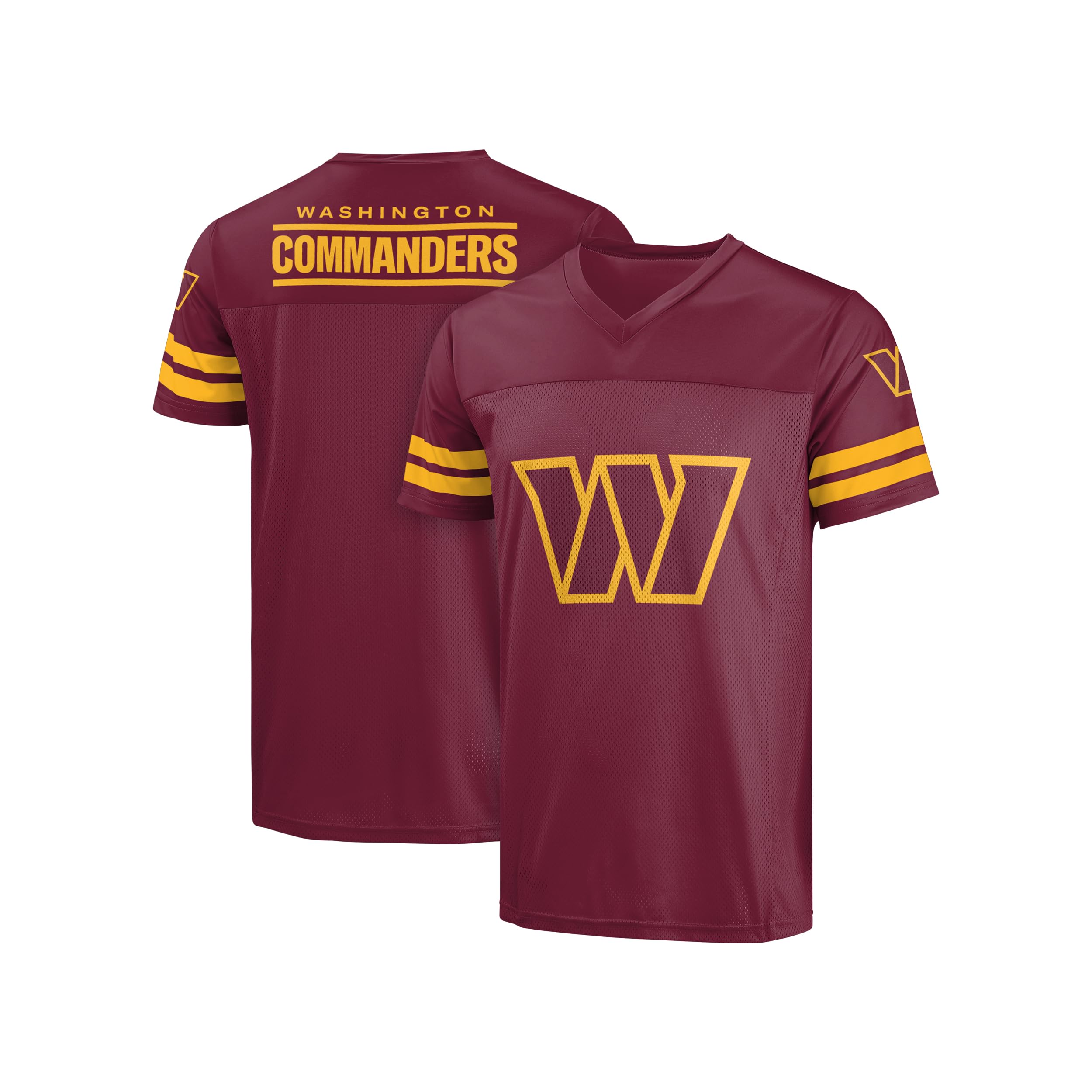 Foco Men's Washington Commanders - Red Nfl Officially Licensed Primary Logo Game Day Team Jersey, Medium