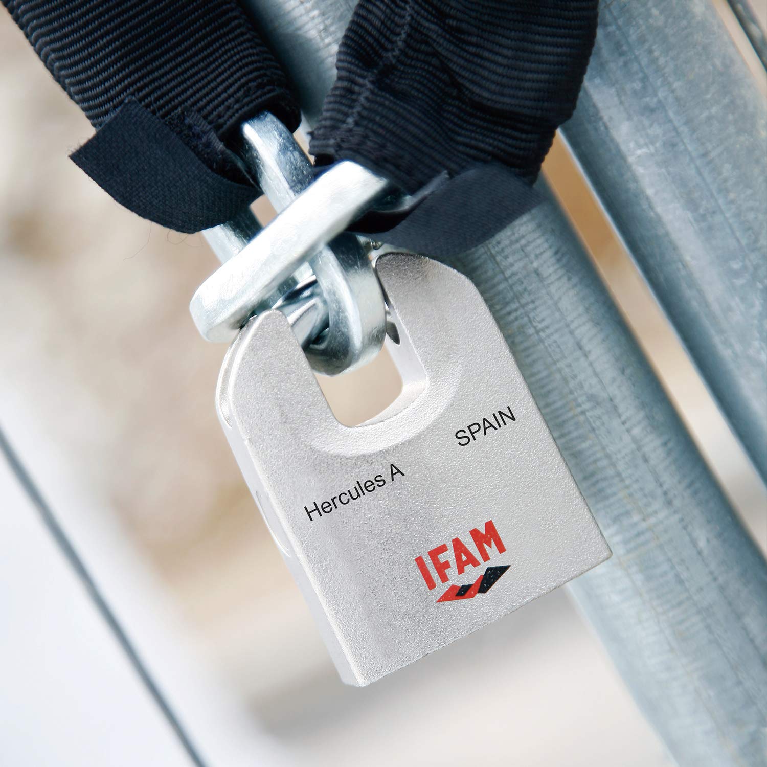 IFAM| Candado Hércules A| Diámetro 11mm| Acero Carbonitrurado| Antiganzúa| Alta Seguridad y Resistencia a la Intemperie| Uso en Exteriores| Máxima Protección