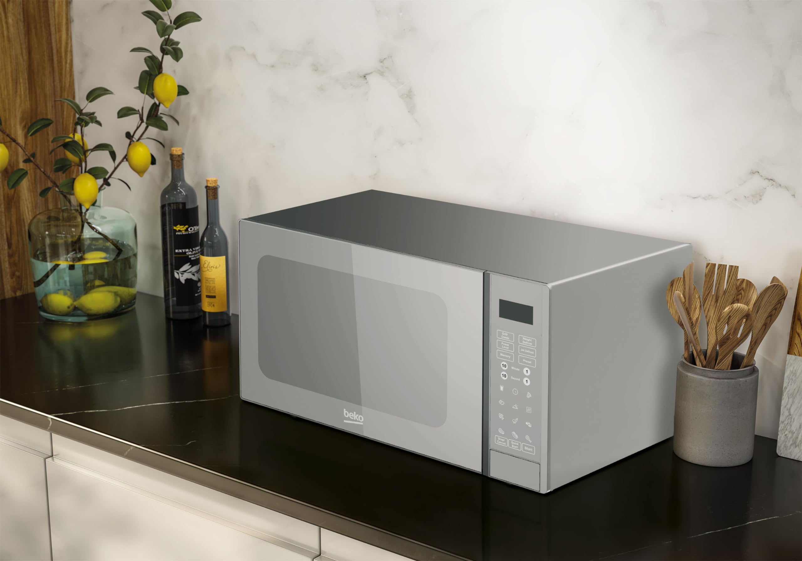 Image secondaire de Beko four à micro-ondes MGF30330S, 30 L, Numérique, Fonction Grill, Argent