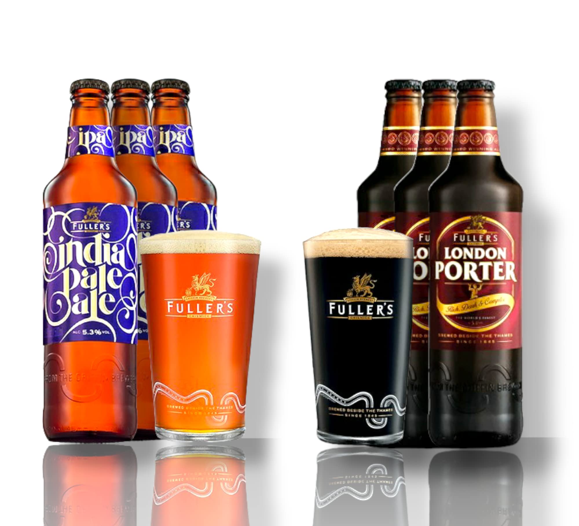 Fullers Brewery Bier im Mix - 3 x Fullers India Pale Ale + 3x Fullers London Porter