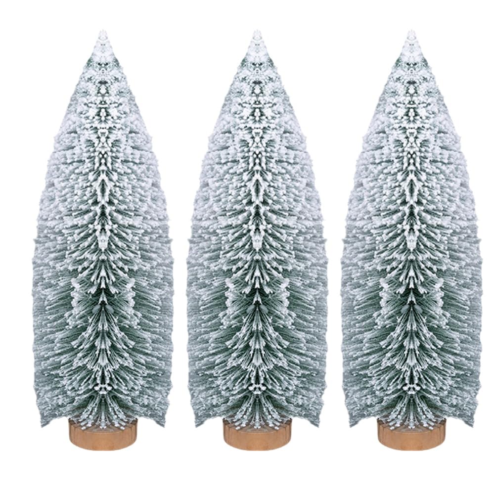 CTRLZS Snowflake Christmas Tree Mini Christmas Tree Ornaments Desktop Decorations Small Christmas Items 25cm