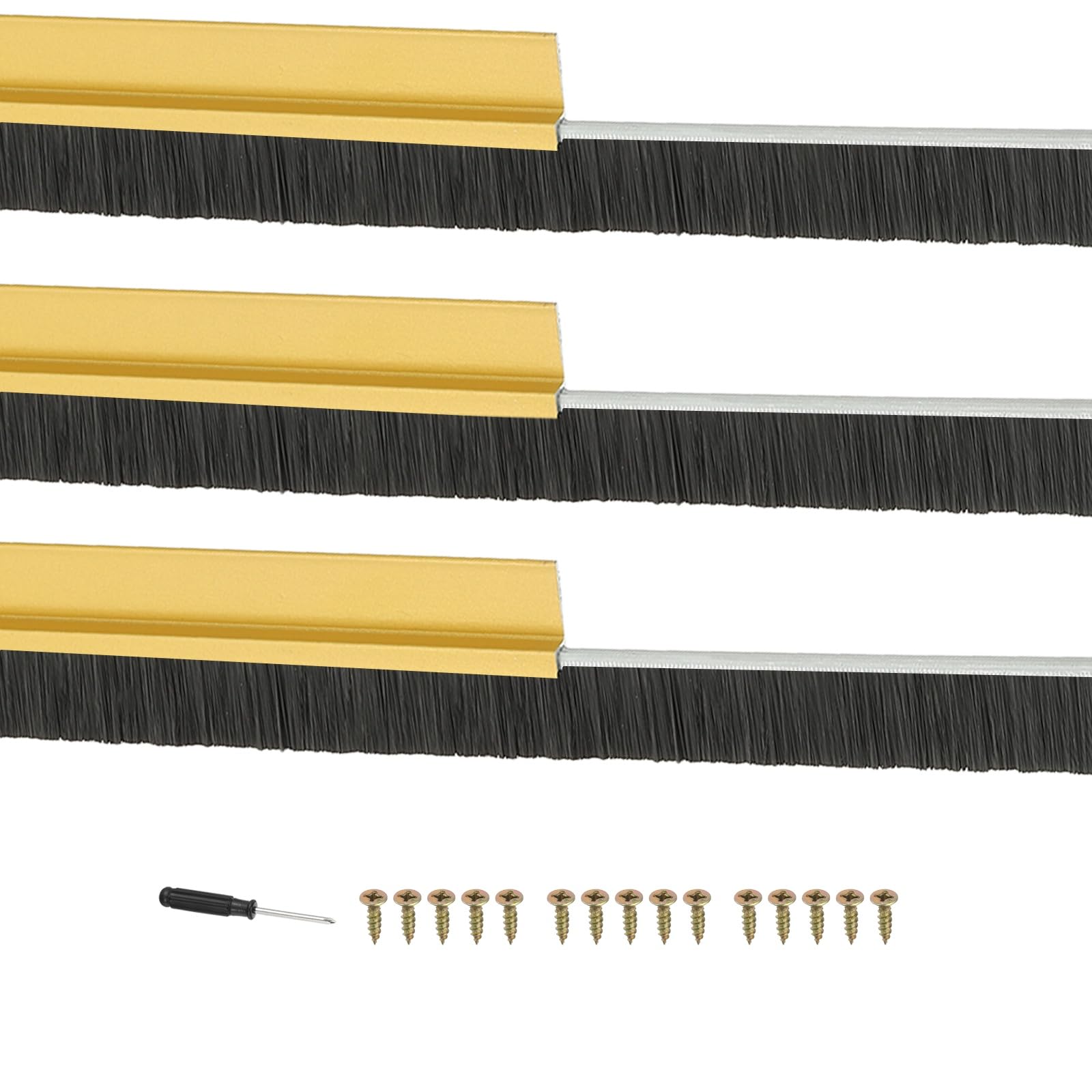PATIKIL Door Brush Sweeps 0.79" Bristles x 39.37" Long