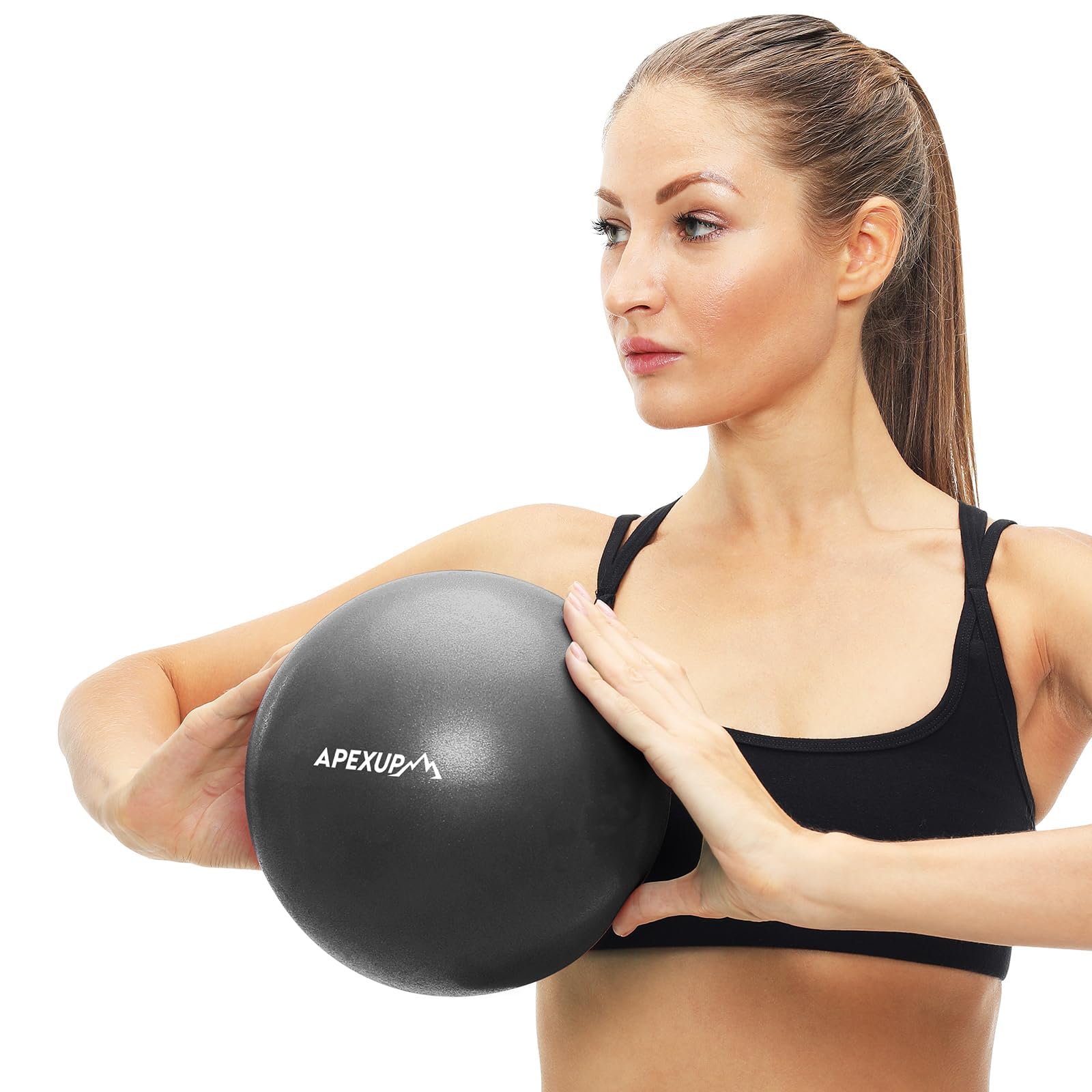 APEXUP 9 Inch Pilates Ball Small Exercise Ball for Yoga, Fitness, Balance, Core Workout, Physical Therapy