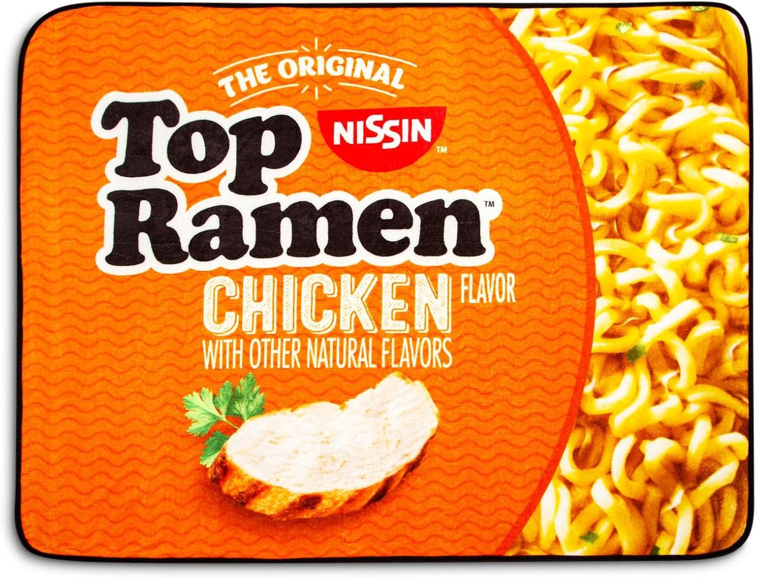 POPCULT The Original Nissin Top Ramen Chicken Flavor Microplush Throw Blanket