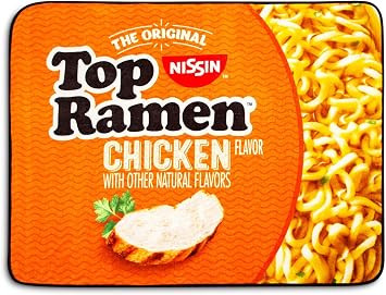 POPCULT The Original Nissin Top Ramen Chicken Flavor Microplush Throw Blanket
