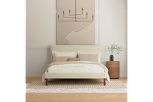 Bailey Upholstered Platform Bed with Headboard - Luxurious Queen-Size Elegance from Eluxurysupply