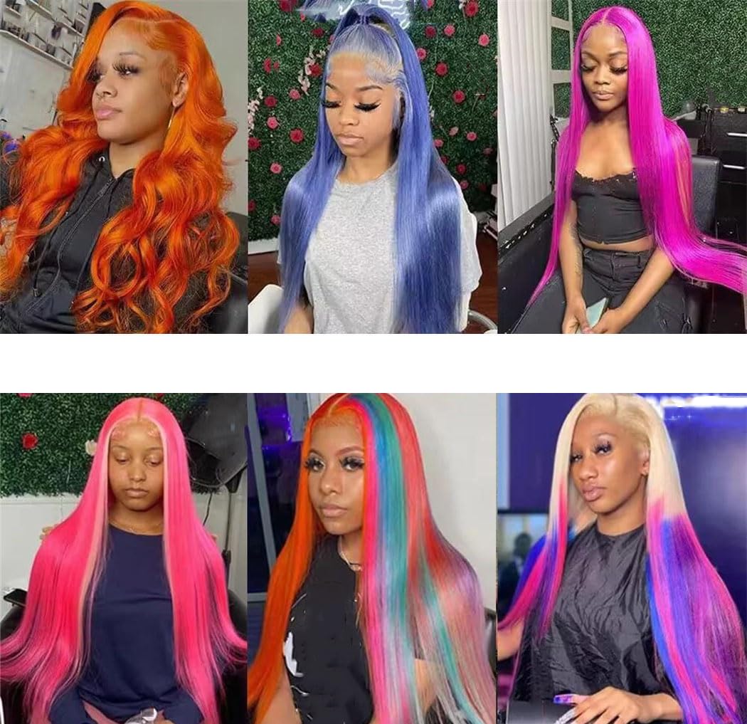 Womens Blonde Straight Lace Front Human Hair Wig 200 Density HD Transparent Lace 13x4 13x6 Pre Plucked wigs
