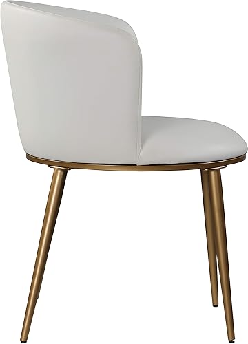 Miniatura 6 de Meridian Furniture Skylar Collection Modern | Silla de comedor tapizada contemporánea con respaldo redondeado y patas de hierro resistentes, juego