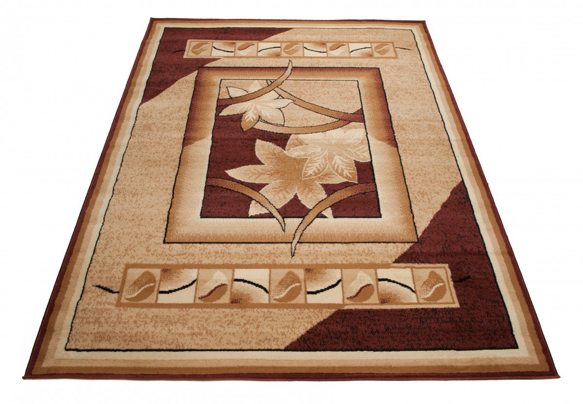 Carpeto Rugs Tappeto Salotto Classico Floreale Pelo Corto - Tappeti Camera da Letto - Tappeti Salotto Grandi Dimensioni - Tappeti Moderni Soggiorno - Beige - 100 x 200 cm