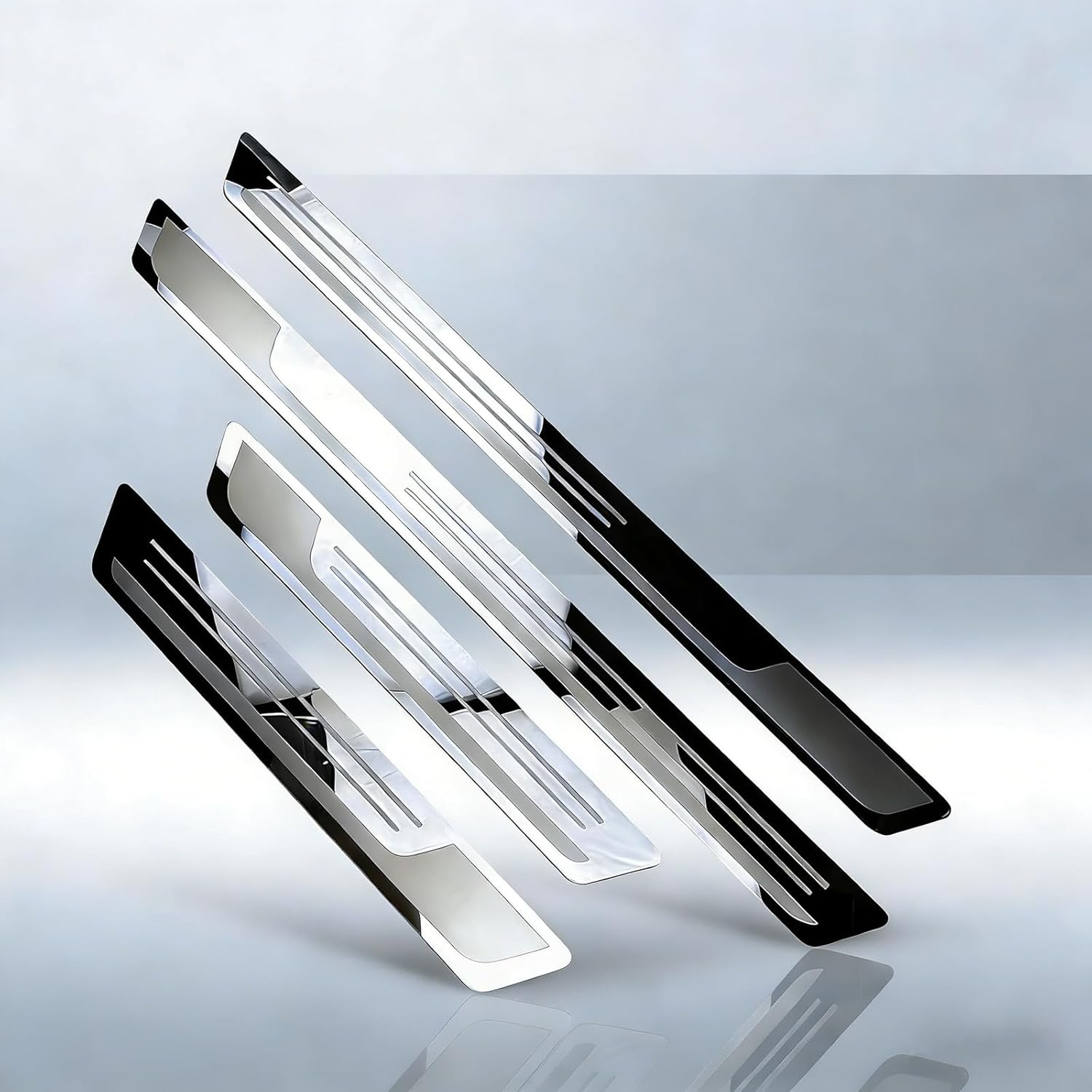 4PCS Car Door Sill Protector for Toyota Corolla 2019-2025 2026, Scuff Plate Guard Stainless Steel Door Entry Edge Protectors Trim Accessories