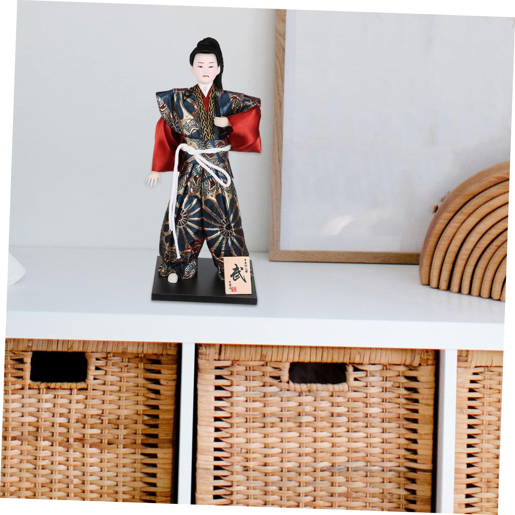 SOLUSTRE Figura Samurái Japonesa de 30cm, Estatua Tradicional Coleccionable