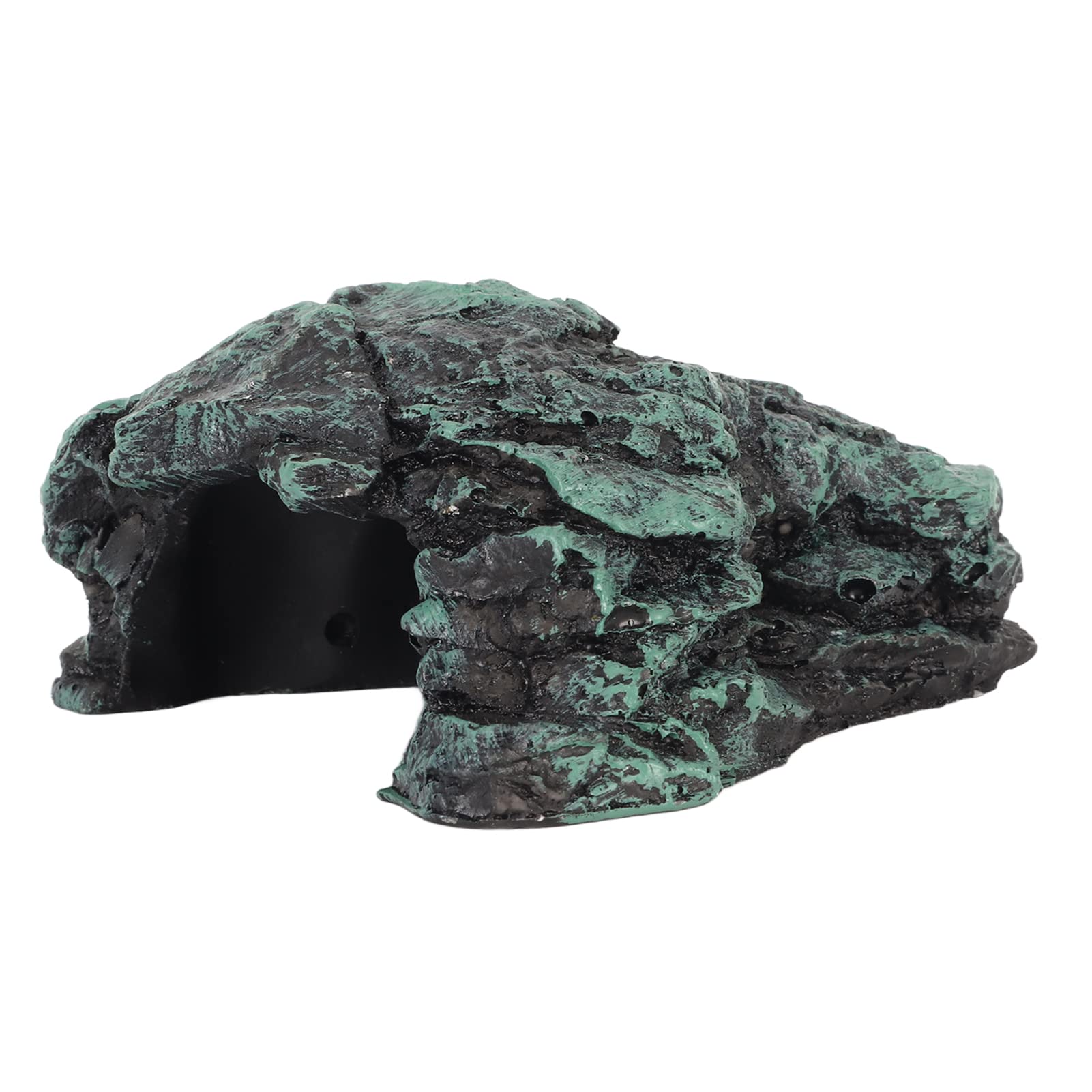 Pyhodi Reptile Rock Hideout, Reptile Rock Hide Cave, Safe and Comfortable Hiding Place for Reptiles, Snake, Turtle Hideout for Bearded Dragon Tortoise Small Lizards Fish Amphibians