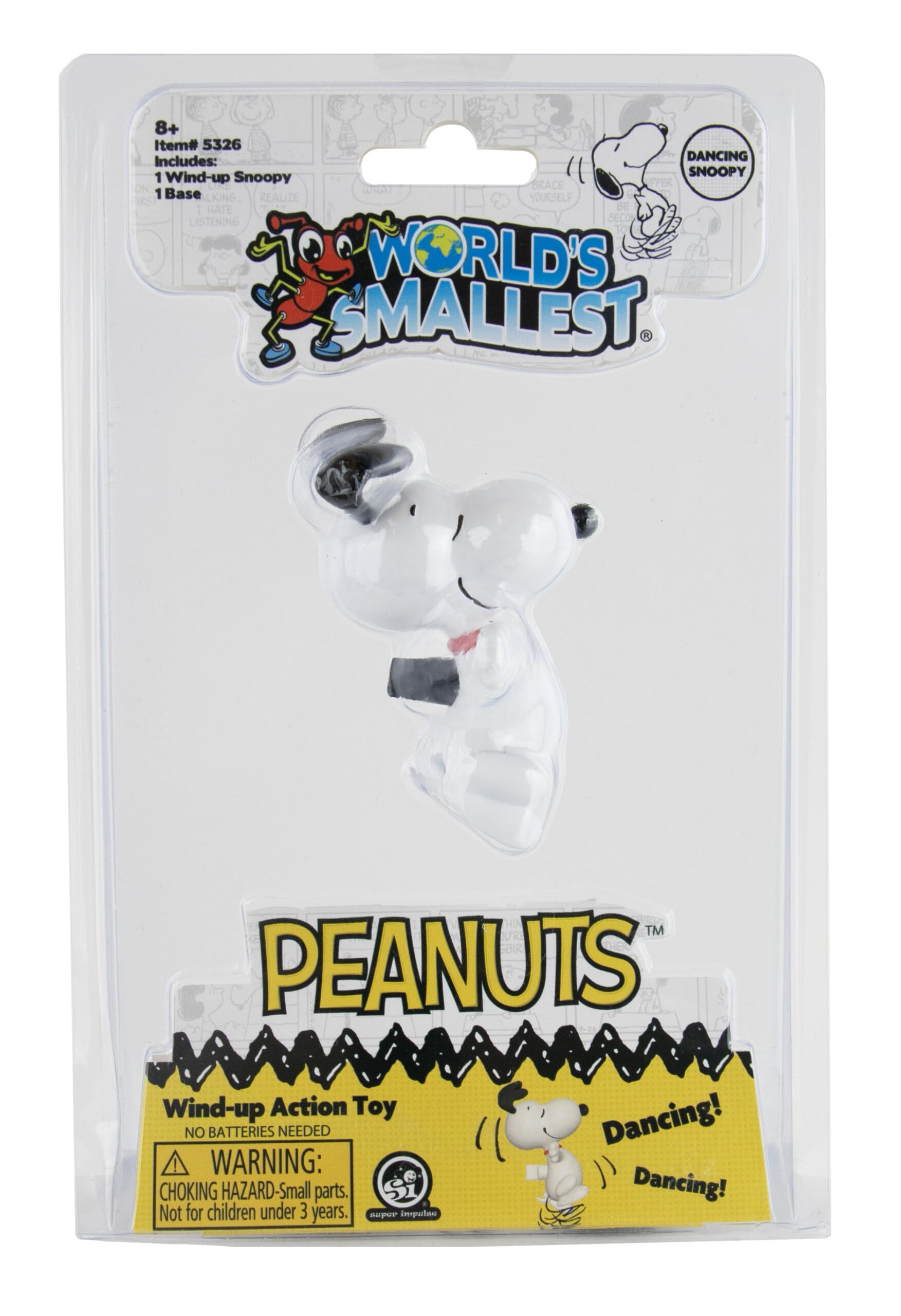 Amazon.com: World's Smallest Dancing Snoopy Wind-up Toy, Peanuts