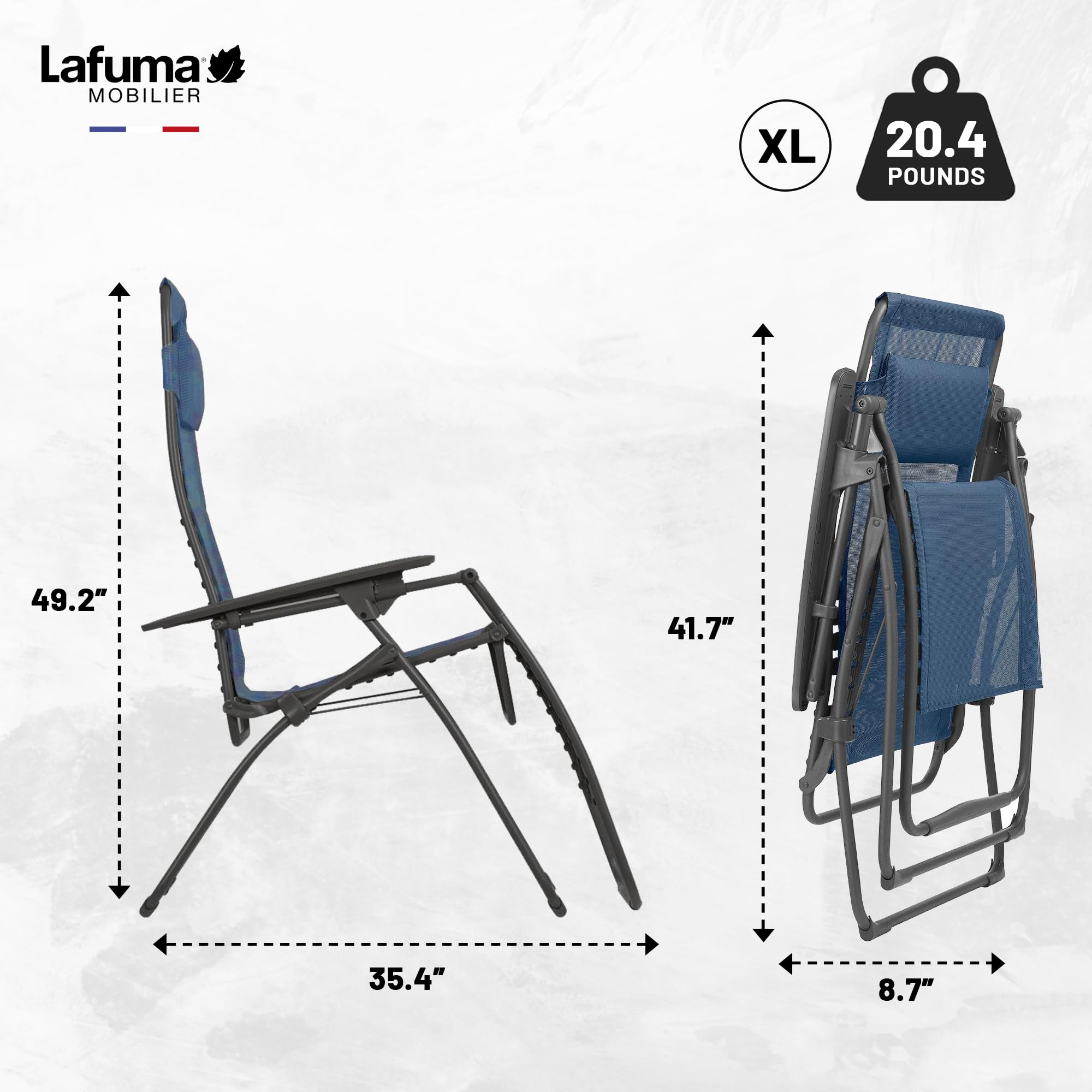 Lafuma Fauteuil Relax Futura XL Océan Mobilier