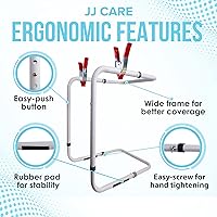 Vista 6 de JJ CARE Blanket Lifter with Clamps, Steel and Aluminum Blanket Lifter for Feet Support, Adjustable from 20” to 28”, Blanket Bars for Neuropathy