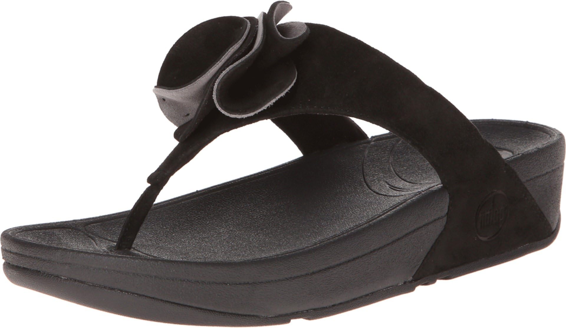 FitFlop Women's Yoko? Black/Fog Sandal 11 M (B)