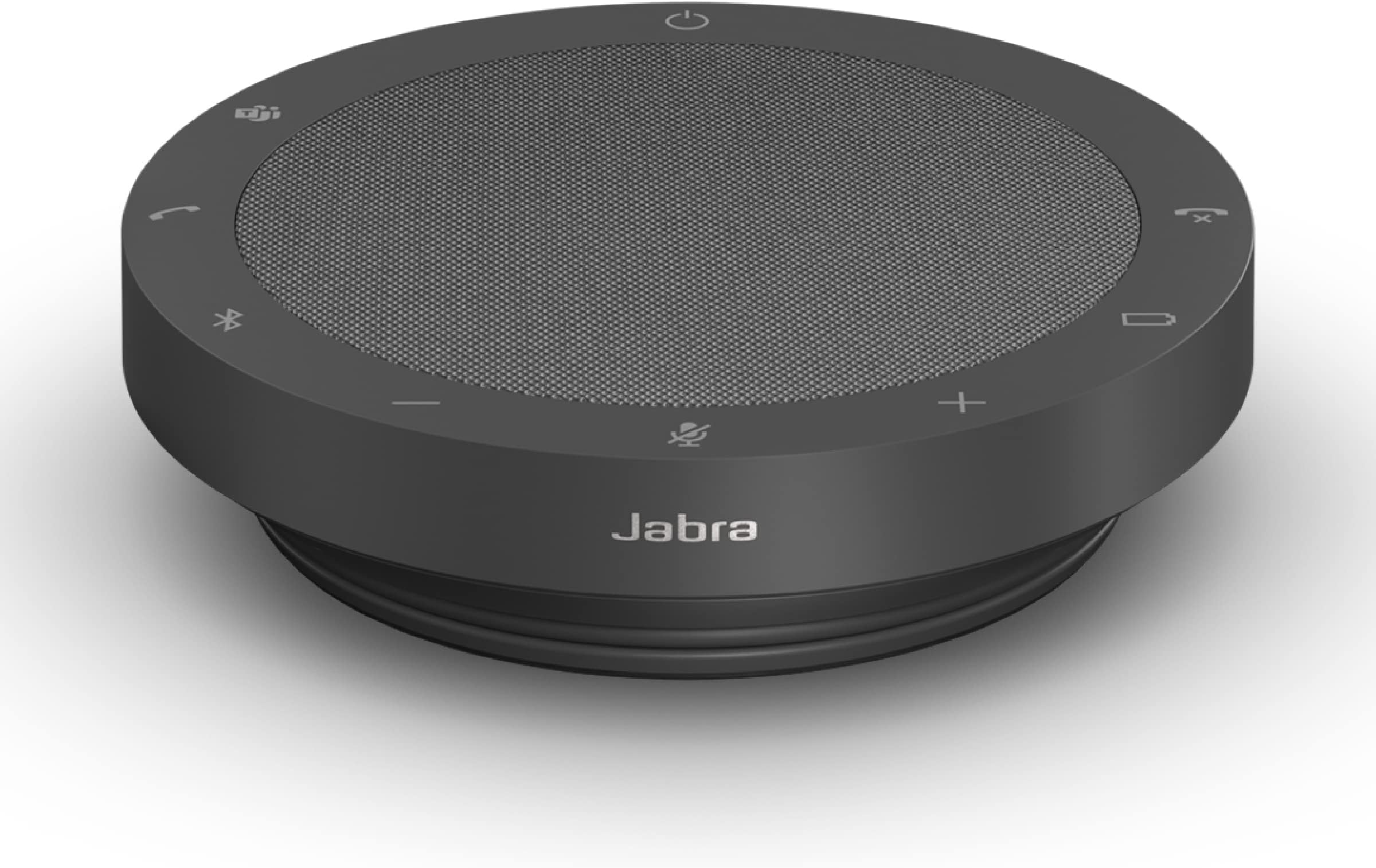 Jabra Speak2 55 Wireless Bluetooth Speakerphone - Portable Speaker with 4 Noise-Cancelling Mics, 50mm Full-Range Speakers & Wideband Audio - Certified Microsoft Teams Speaker - Dark Grey