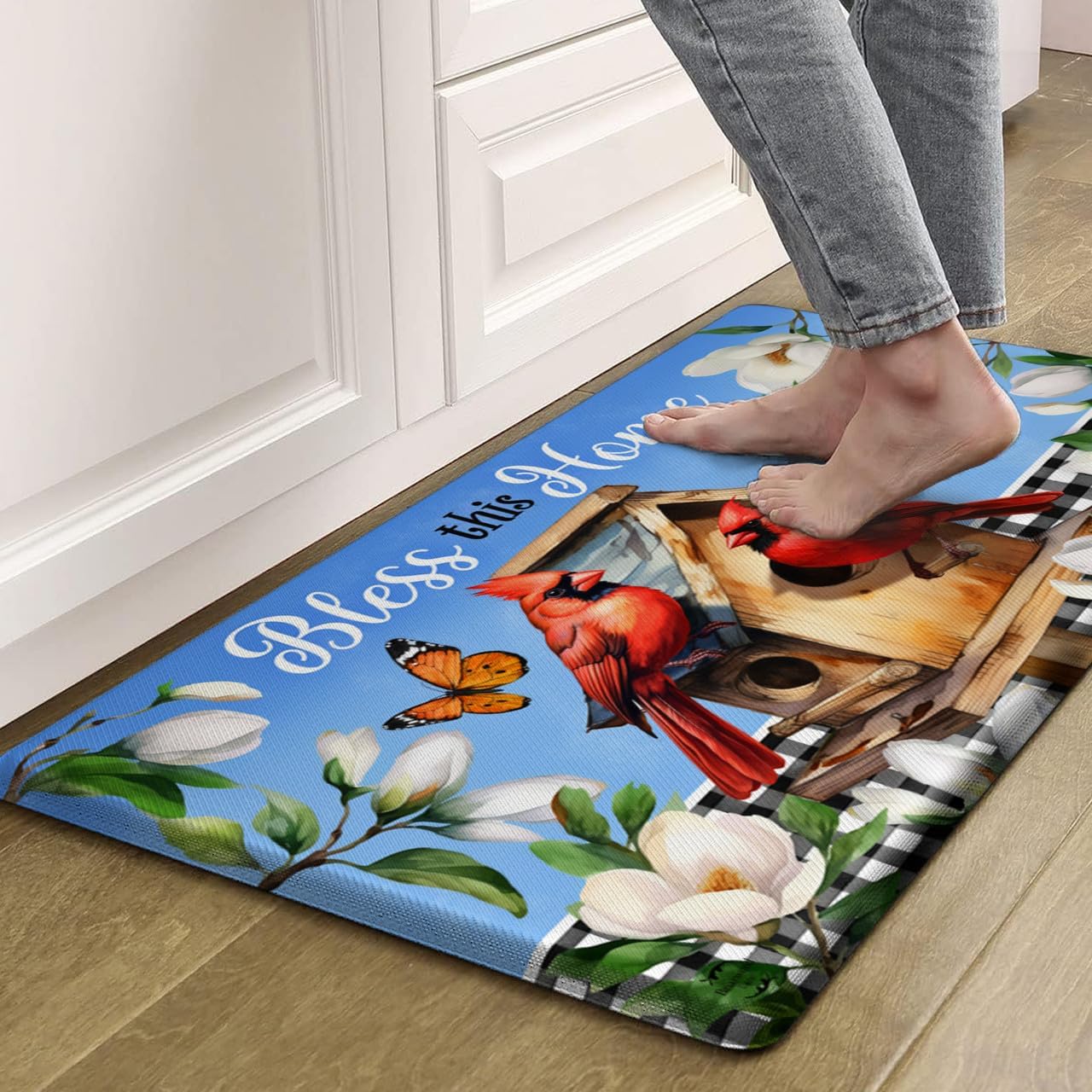 Briarwood Lane Bless This Home Cardinal Comfort Mat