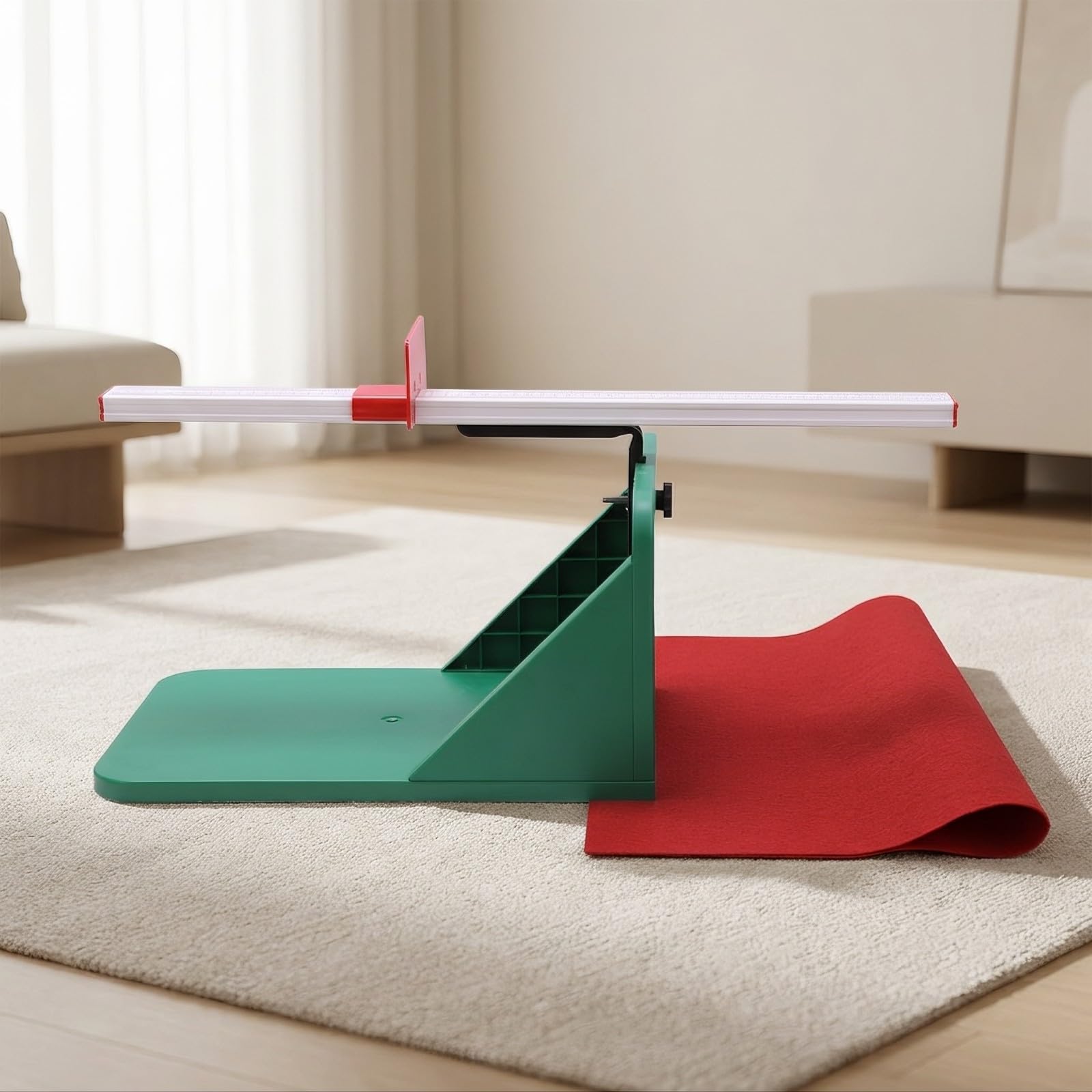 Qianly Misuratore di Flessibilità Seduto | Regolabile, Tester di Flessione in Anteriore Seduti, Graduato, Attrezzatura Sportiva, per Palestra, Studenti, Atleti