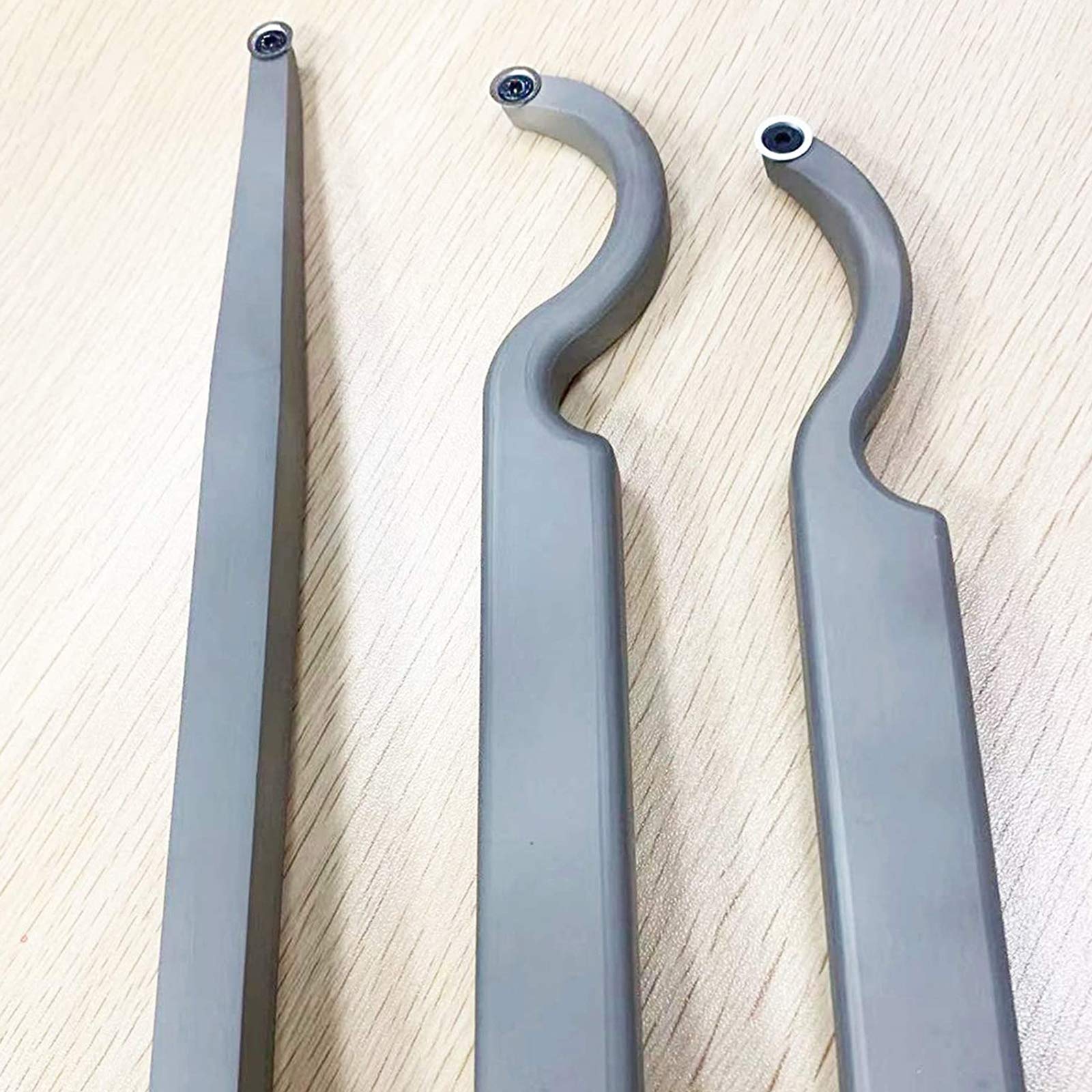 Set di utensili per tornio con punta in metallo duro, utensili per tornitura del legno con alberi dritti e a gancio con comode impugnature per impugnatura Utensili da tornio per hobbisti del legno, fa