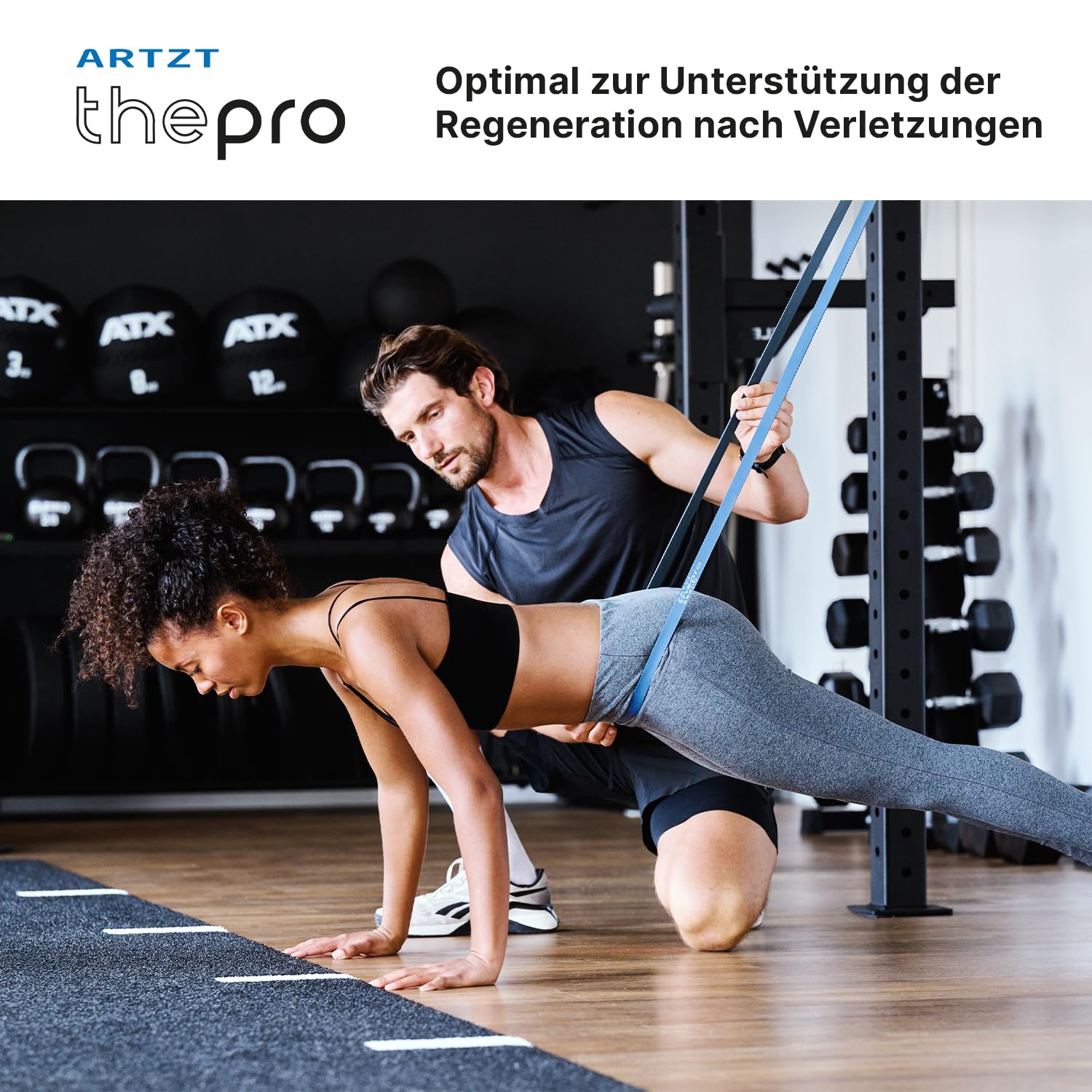 Power Band Set | Set di fasce da terra per fitness e ginnastica | Set di 5 fasce di resistenza | Fasce di resistenza fitness | Nastro flessibile per allenamento di forza, stretching,