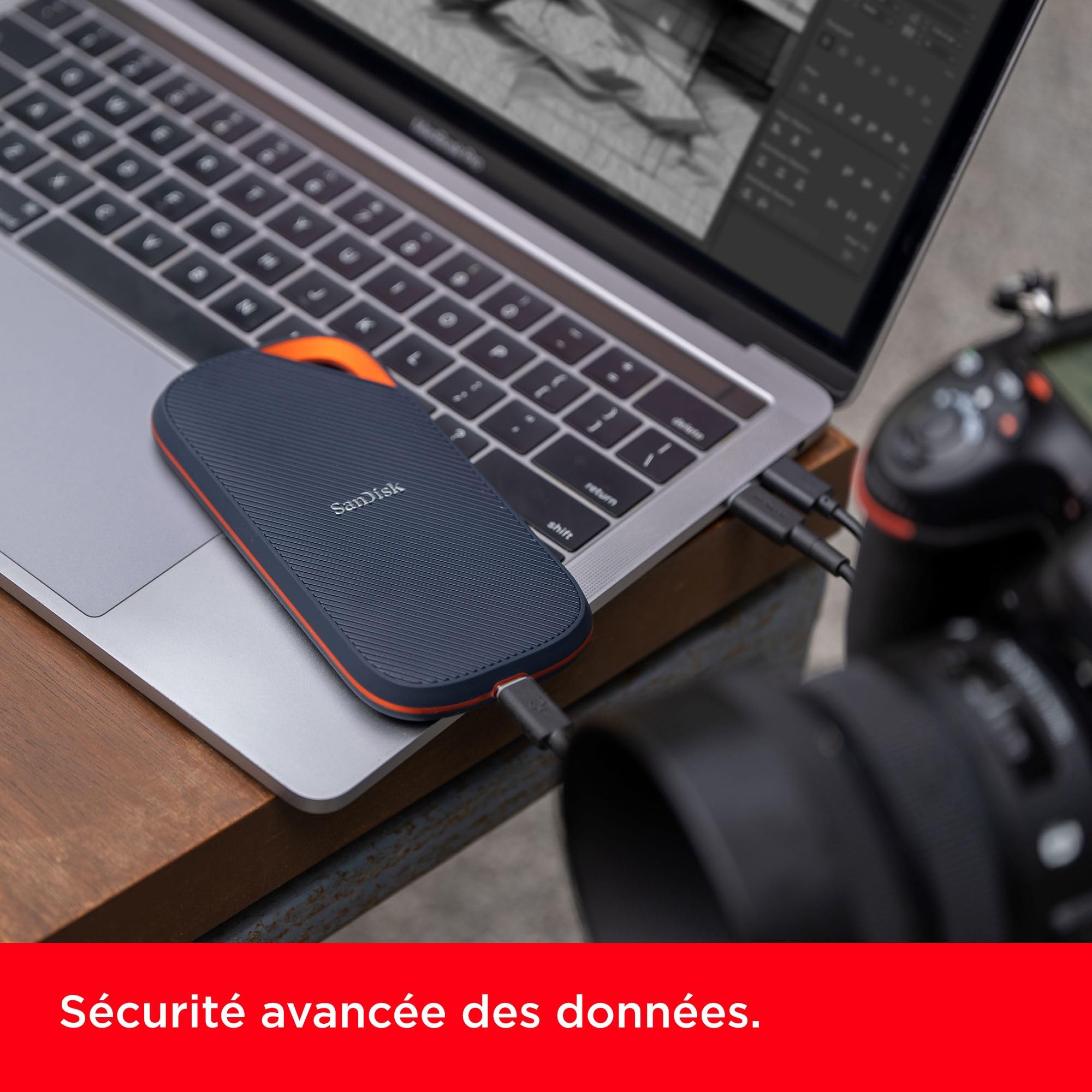 SanDisk Extreme Pro Disque SSD Externe USB4 4 To 3800 Mo/s Lecture 3700 Mo/s Écriture 40 Gbit/s