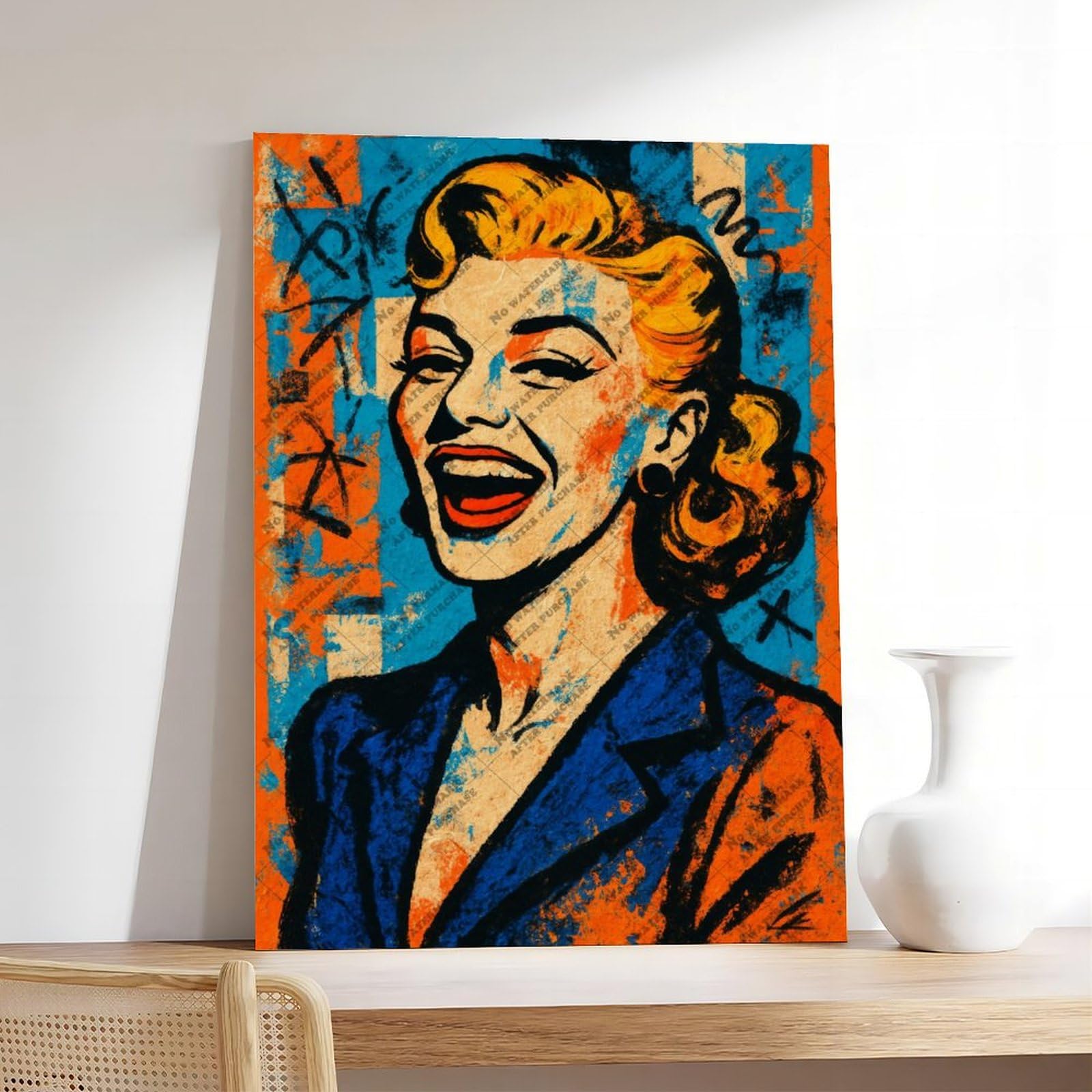 FCOJE N. 26 Poster di Ginger Rogers, commediante, arte pop per decorazione del soggiorno, 30 x 45 cm
