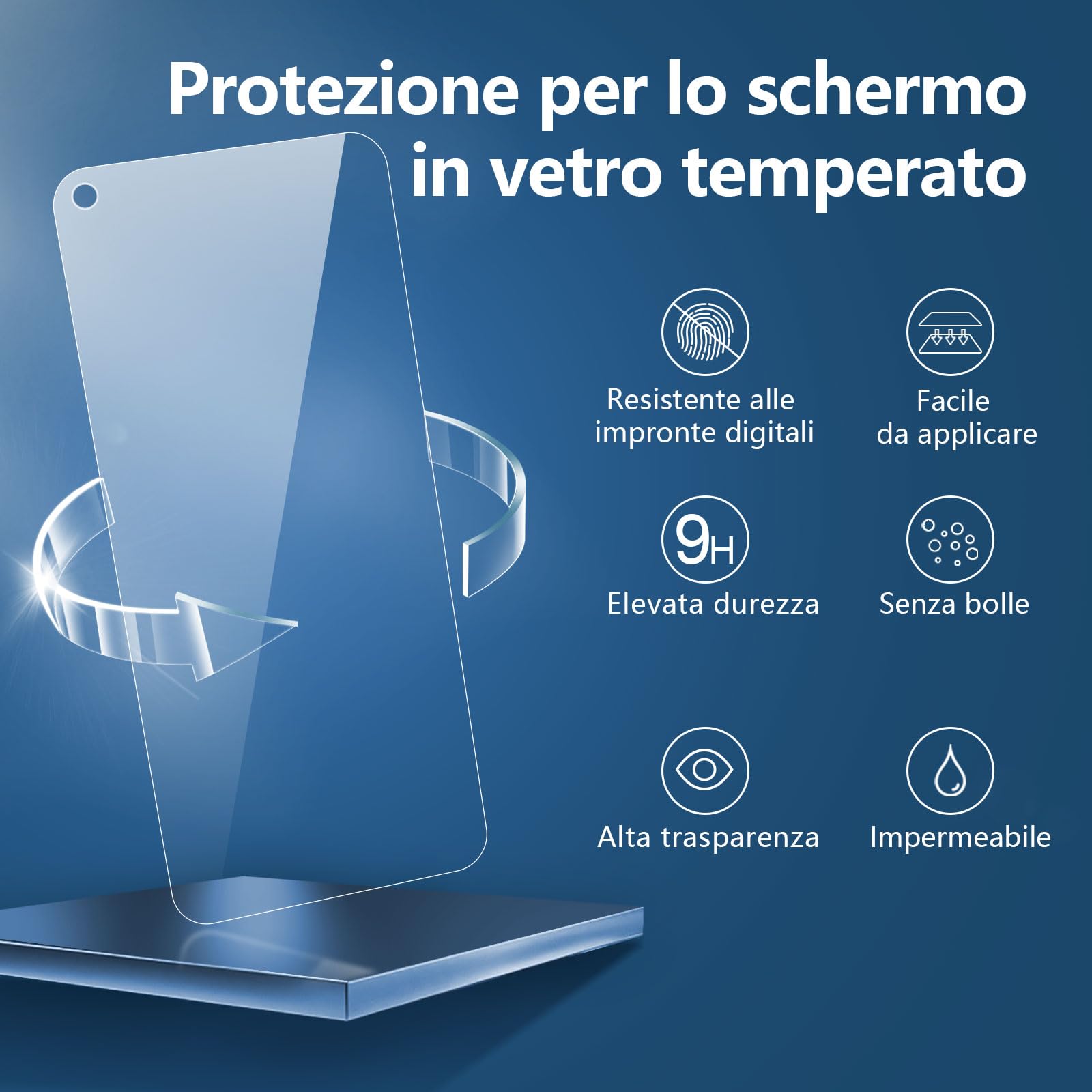 NEW'C 3x Vetro Temperato Per Google Pixel 4a 5G - Durezza 9H 0,33mm Antigraffio