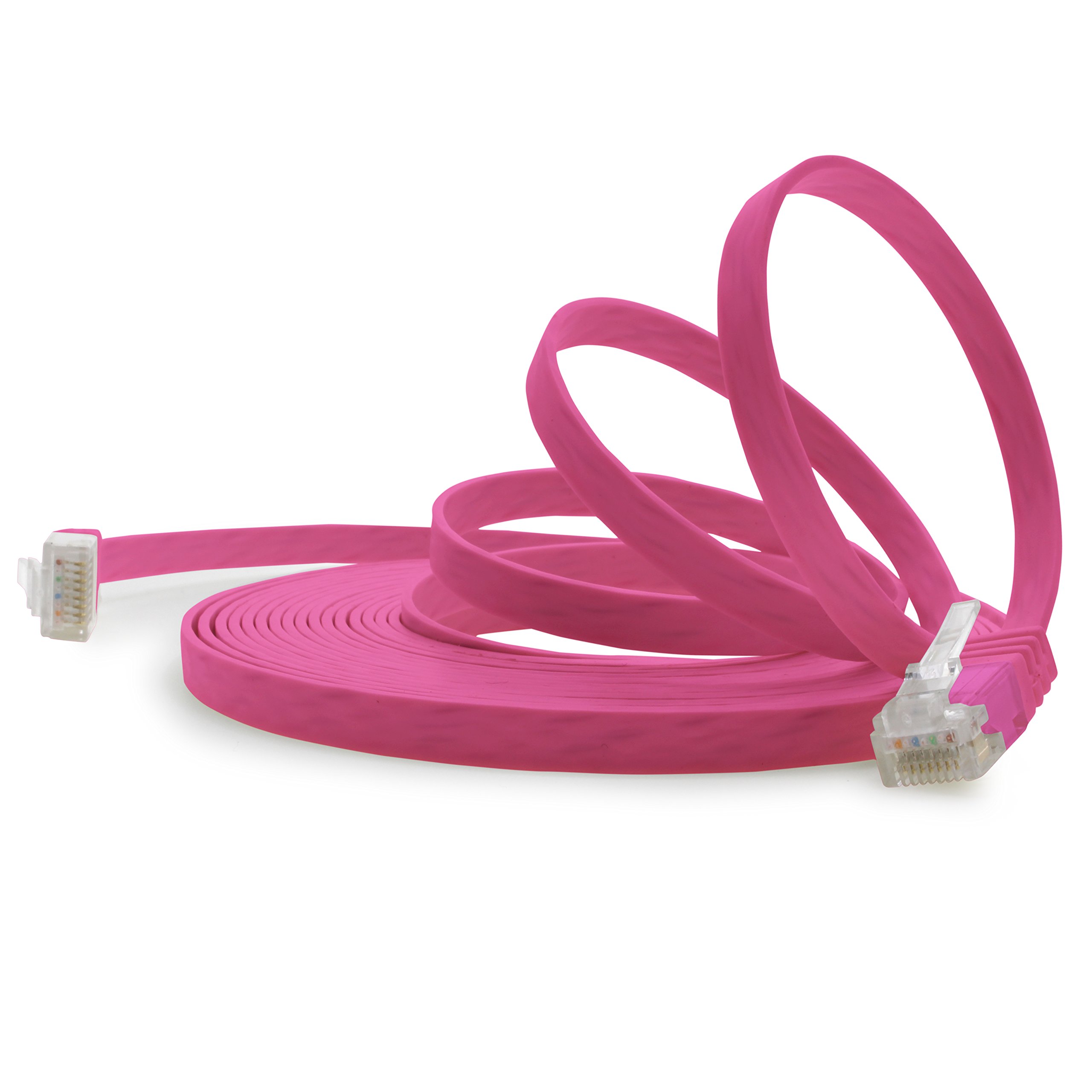 1aTTack.de Cable de red plano cat. 6, ultraplano, cat. 6, 10 m, color marrón, 1000 Mbit/s, Gigabit LAN (RJ45) — view 27