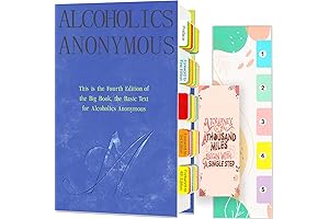 Color-Coded Tabs for Alcoholics Anonymous The Big Book Fourth Edition