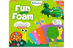 Skillmatics Art Activity - Fun with Foam Animals, No Mess Sticker Art...