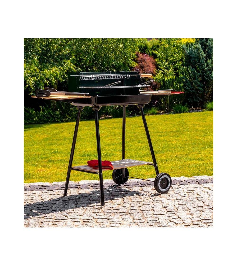 Griglia Barbecue In Acciaio Inox 70x37 Cm - Per Camini Interni/Esterni, Spessore 6+4 Mm, Made In EU - Foto 11